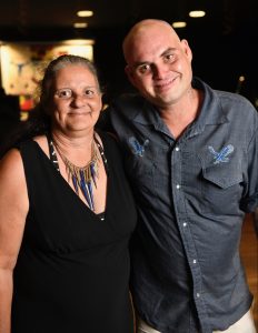 Literacy graduate Roland Bush with his mother Veronica