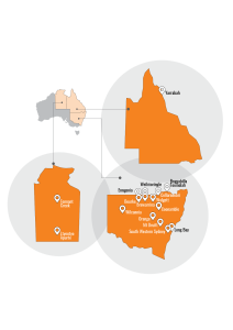 Map of campains as of March 2024